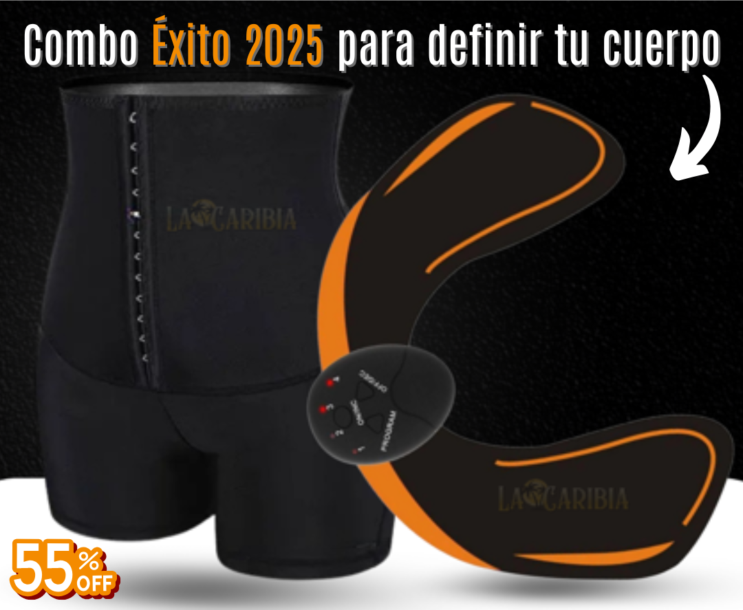Combo Éxito 2025 - Compra 1 y Lleva 2 - Faja Short Moldeadora Efecto Sauna + Tonificador GlúteoMax - 55%0FF