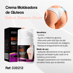 Crema Moldeadora Buttock Shape - Los glúteos de ensueño - Envío gratis solo hoy