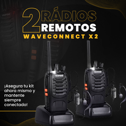 2 Radios WaveConnect X2 - Alcance de hasta 40km