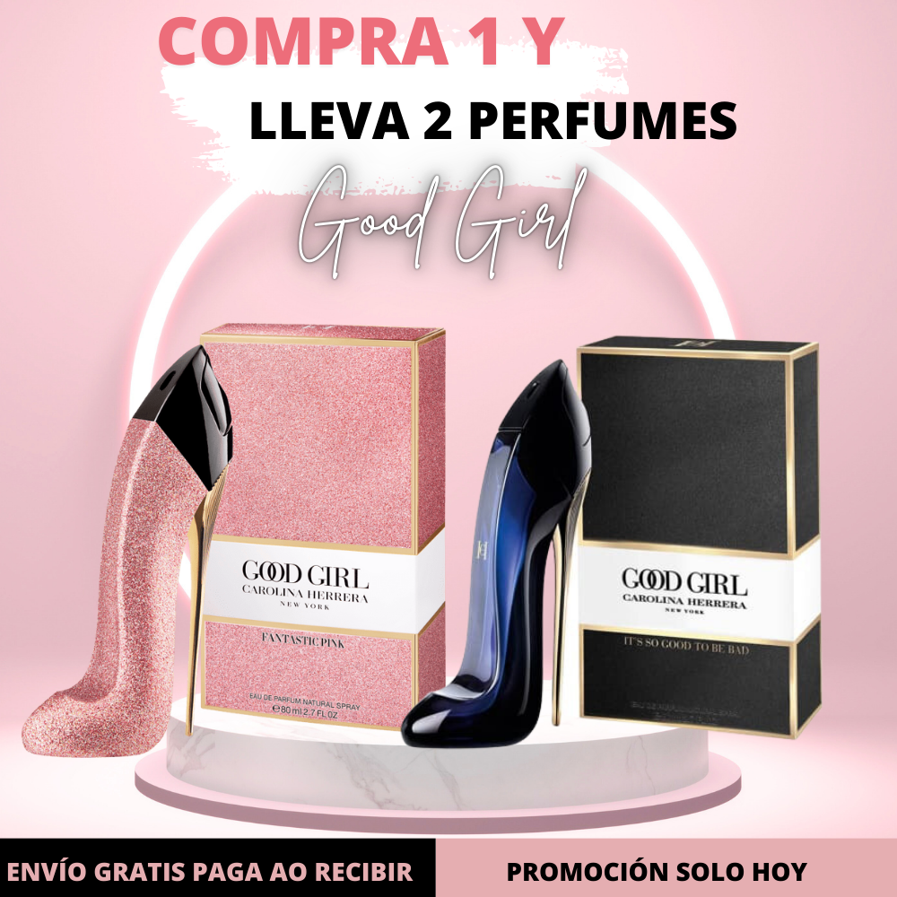 Promoción Compra 1 Y Lleva 2 Perfumes [1x Good Girl + 1x Good Girl Fantastic Pink] 80ml cada Uno